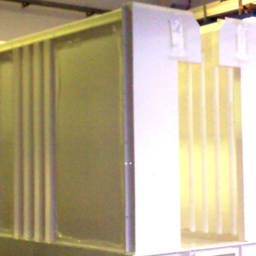 Cabine autopulenti PP PVC doppio strato sandwich