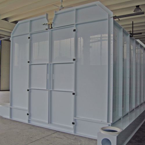 Cabine autopulenti PP PVC monostrato