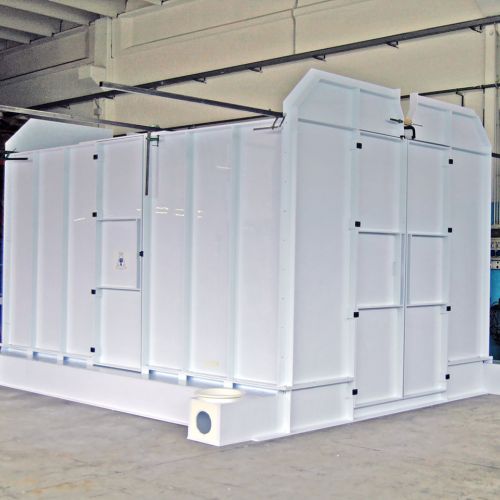Cabine autopulenti PP PVC monostrato