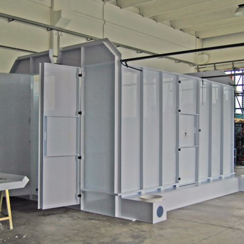 Cabine autopulenti PP PVC monostrato