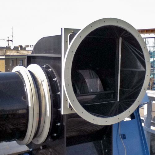 Spiral industrial fan with PP