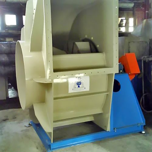 Spiral industrial fan with PP