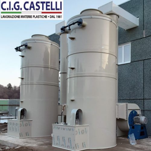 Fumes abatement plant