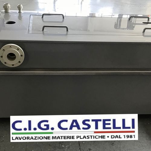 Vasca di rigenero acido solforico in PPS autoestinguente