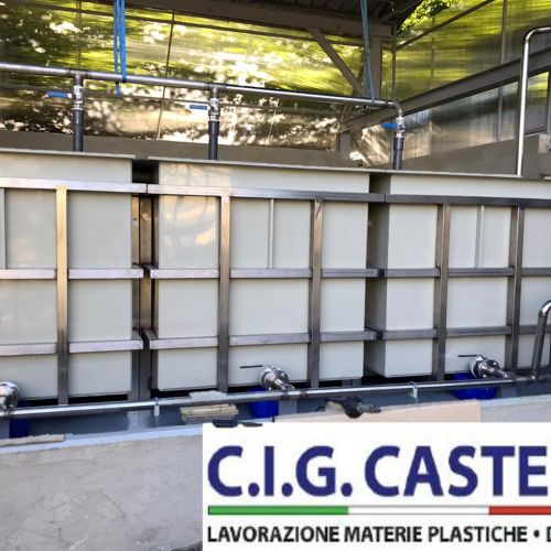 Vasche autoportanti polipropilene stoccaggio e rigenero acidi